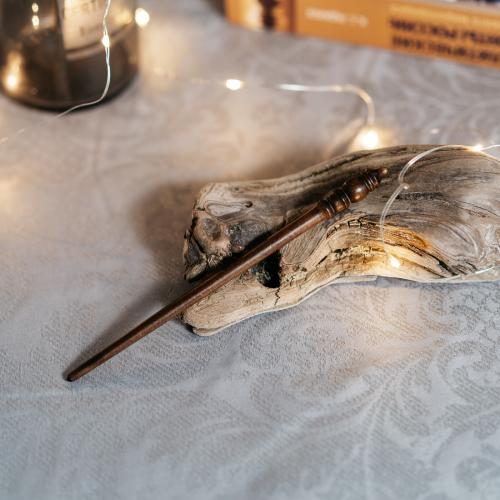 Деревянная заколка шпилька украшение для волос из Сибирского кедра. H15