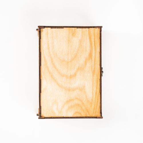 Подарочный деревянный короб для рюмок (стопок). PK49