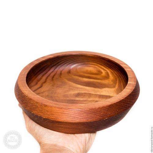 Набор деревянных тарелок из древесины сибирской сосны 3шт.  TN26