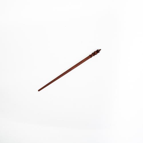 Деревянная заколка-шпилька из красного дерева (махагон) H18