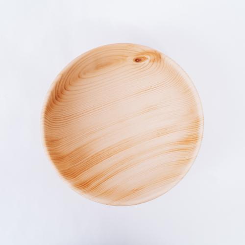Деревянная глубокая тарелка из древесины сибирский кедр. T81