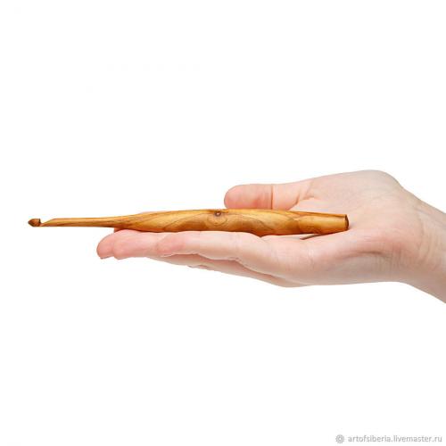Деревянный крючок для вязания из древесины вишни 4,5 мм. K44