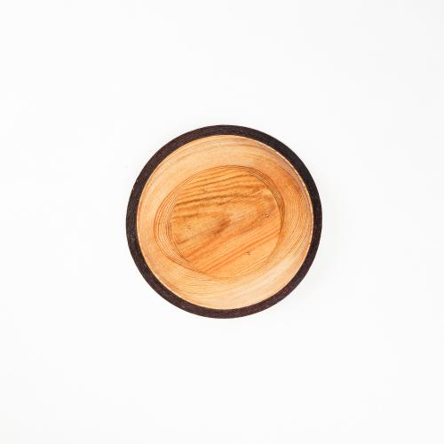 Деревянная Глубокая тарелка, чаша из сибирского кедра 165 мм. T198