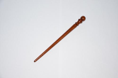 Деревянная заколка-шпилька из красного дерева (махагон). H3