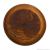 Деревянная плоская тарелка из древесины сибирского кедра 19,5см.  T72