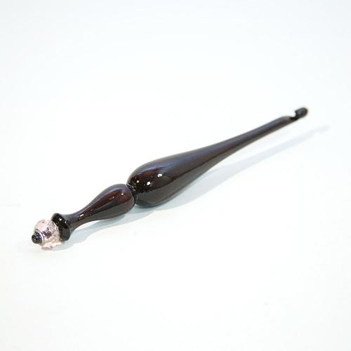 Деревянный крючок для вязания из сибирского кедра 6 мм. K94