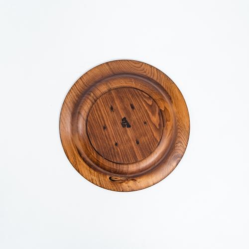 Деревянная тарелка из сибирского кедра серии "Аристократ" 235мм T144