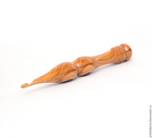Деревянный крючок для вязания из древесины вишни 4 мм. K23