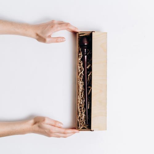 Деревянное Опорное веретено в подарочном органайзере, коробке. OV14