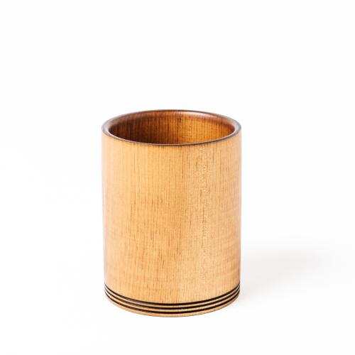 Деревянный стакан из натурального кедра для чая и других напитков. C25