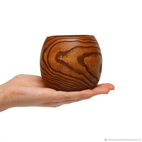 Деревянная ваза из древесины вяза. V13