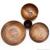 Набор деревянных тарелок из дерева пихта сибирская - 3 шт.  TN33