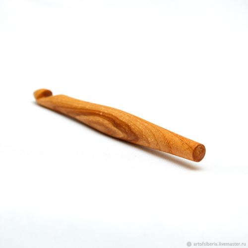 Деревянный крючок для вязания из древесины вишни 15 мм. K60