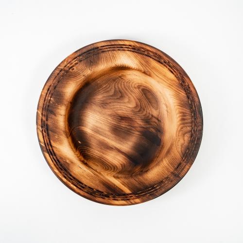 Деревянная суповая тарелка из сибирского кедра 240 мм. T167