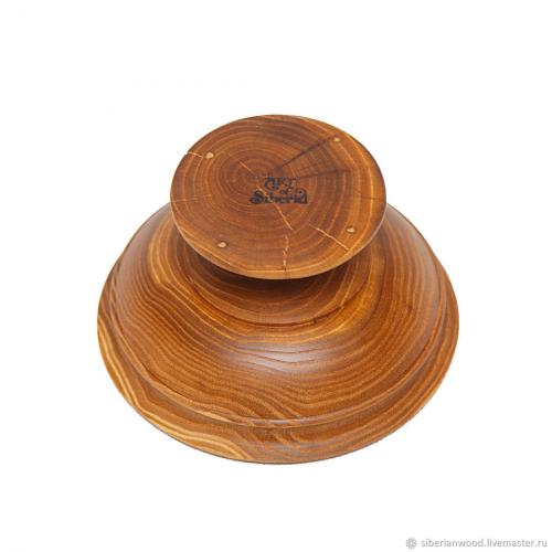 Деревянная чаша-ваза из древесины вяза. V6