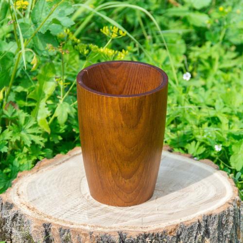 Деревянный стакан из натурального дерева сибирский кедр. C5