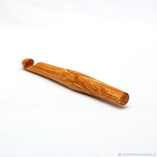 Деревянный крючок для вязания из древесины вишни 17 мм. K62