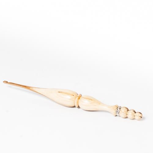 Деревянный крючок для вязания из древесины рябины 3 мм. K127