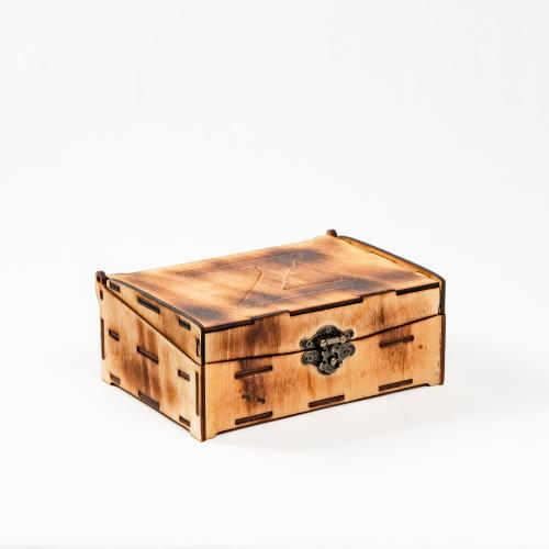 Подарочный деревянный короб для рюмок (стопок). PK50