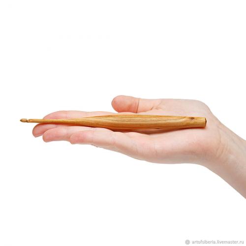 Деревянный крючок для вязания из древесины вишни 3,5 мм. K42