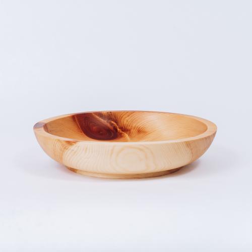 Деревянная тарелка (чаша) из сибирского кедра T32