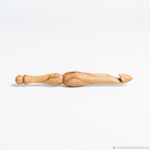 Деревянный крючок для вязания из древесины вишни 15 мм. K83