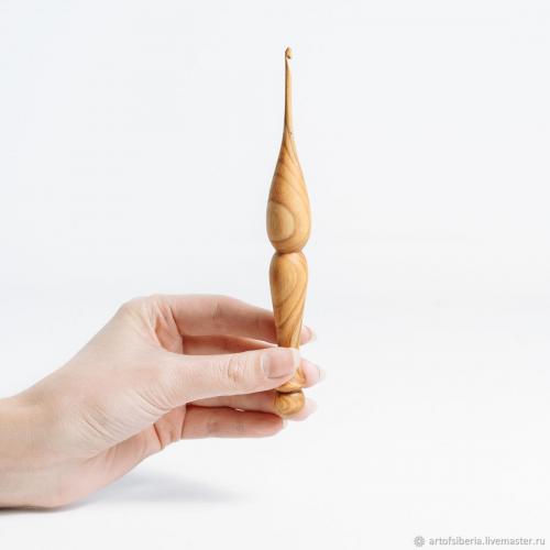Деревянный крючок для вязания из древесины вишни 3 мм. K68