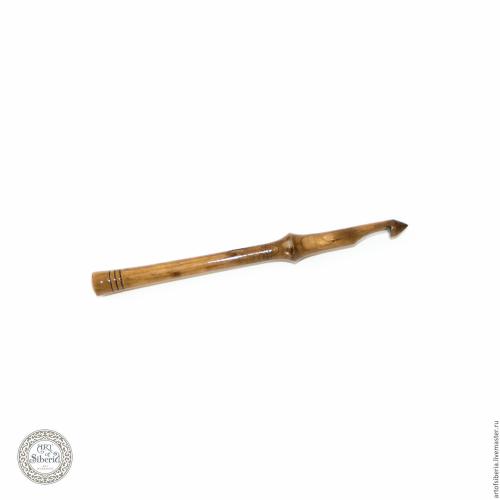 Крючок для вязания 9 мм Натуральное дерево Вишня #K14