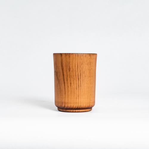 Деревянный стакан из кедра для чая, кваса и прочих напитков C43
