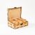 Подарочный набор рюмки (стопки) из древесины кедра в шкатулке. PK46