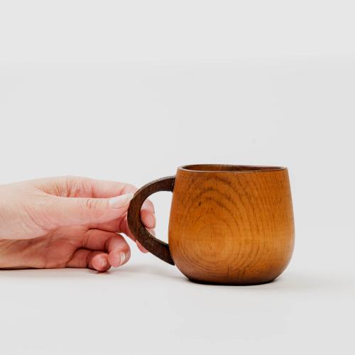 Кружка деревянная для чая и кофе C80