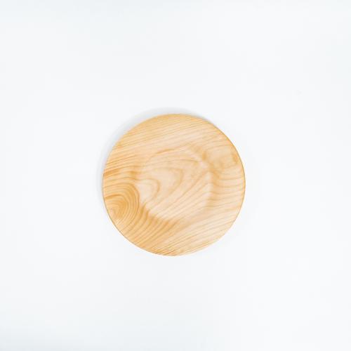 Деревянная плоская тарелка из сибирского кедра (детский набор) 190 мм T149