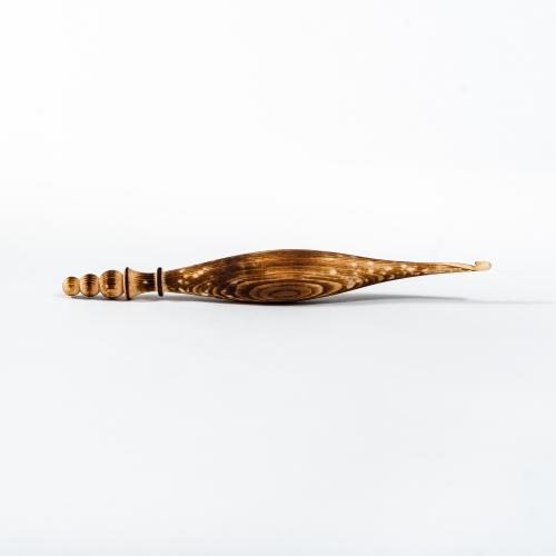 Деревянный крючок для вязания 4 мм. из кедра K270