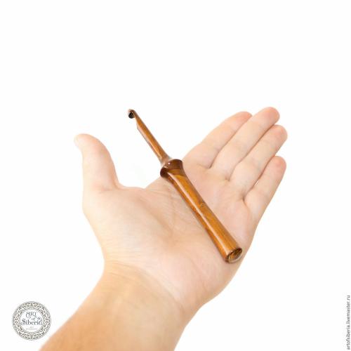 Деревянный крючок для вязания из древесины вишни 7 мм. K10