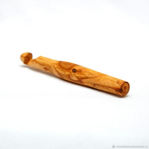 Деревянный крючок для вязания из древесины вишни 18 мм. K63