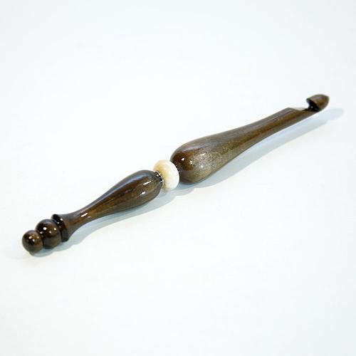 Деревянный крючок для вязания из древесины кедра 9 мм. K98