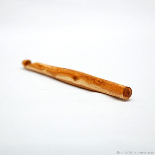 Деревянный крючок для вязания из древесины вишни 11 мм. K56