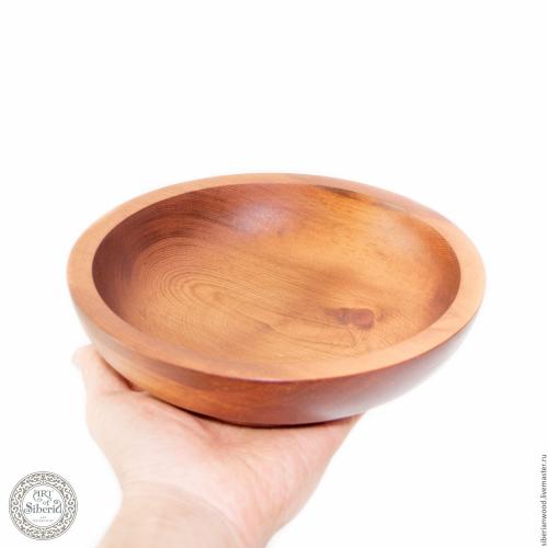 Набор деревянных тарелок из древесины кедра 19,3 см.  TN11