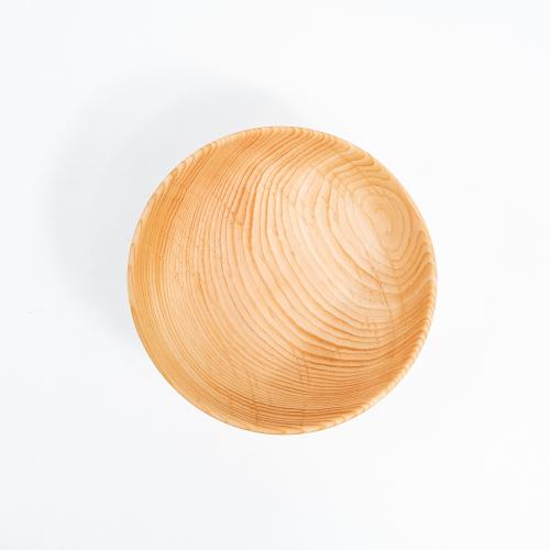 Деревянная глубокая тарелка из сибирского кедра серии "ЛОТОС" 160 мм T154