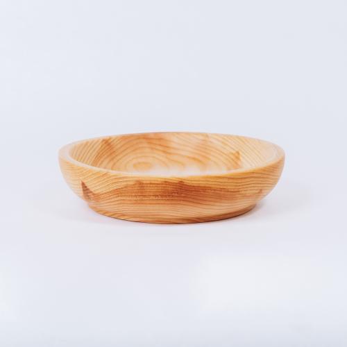 Деревянная тарелка (чаша) из сибирского кедра T36