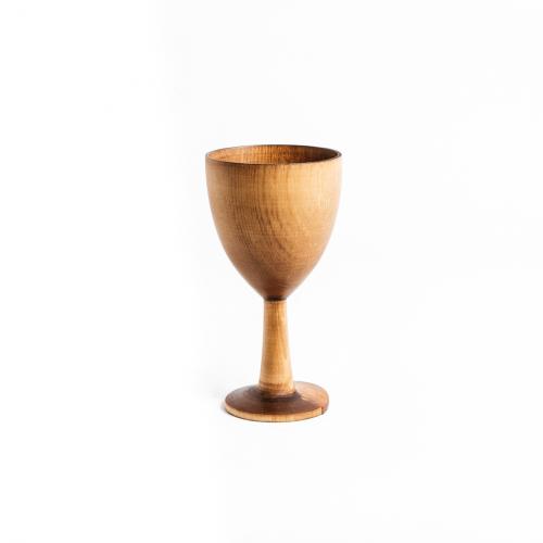 Деревянный бокал (фужер) для вина из сибирского кедра G14