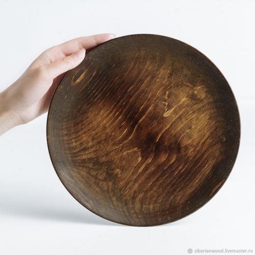 Набор деревянных тарелок из древесины пихты. 2 шт. 19 см. TN42