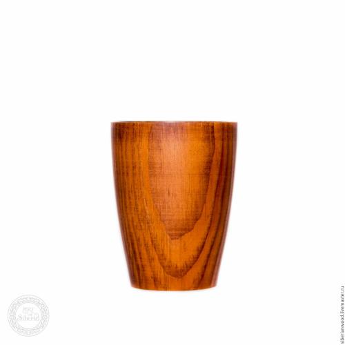 Деревянный стакан из древесины сибирского кедра. C4