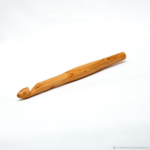 Деревянный крючок для вязания из древесины вишни 12 мм. K57