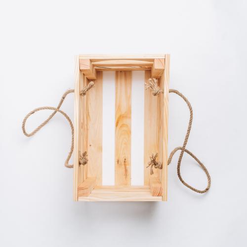 Деревянный подарочный декоративный короб, ящик для хранения из древесины кедра. PK27