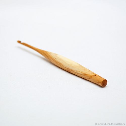 Деревянный крючок для вязания из древесины вишни 4 мм. K43