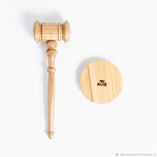 Аукционный молоток судьи из дерева вяза wg4