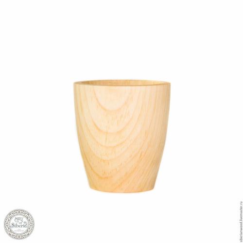 Деревянный стакан из кедра для чая, кваса и прочих напитков. C1