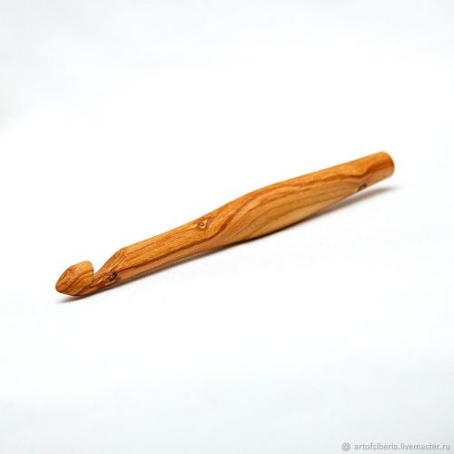 Деревянный крючок для вязания из древесины вишни 13 мм. K58