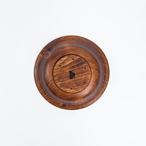 Деревянная глубокая тарелка из сибирского кедра серии "Аристократ" 190 мм T145